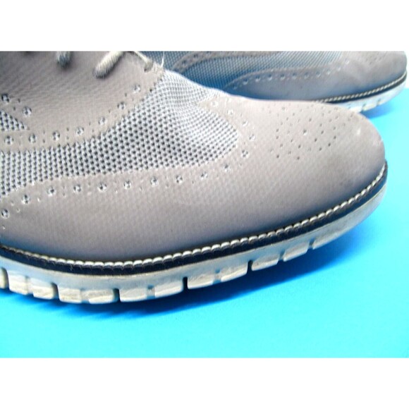 Cole Haan Zerogrand Mens Grey Leather Wingtip Lace Up Sneakers Size 13 M - Picture 5 of 16